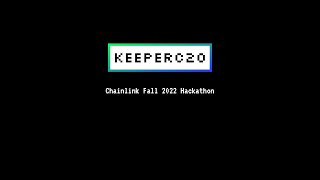 [Chainlink Fall 2022 Hackathon] KeepERC20: Keep your ERC20s safe