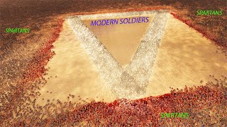 10,000 Modern Soldiers VS 6,00,000 Spartans | Epic Gamers | UEBS 2
