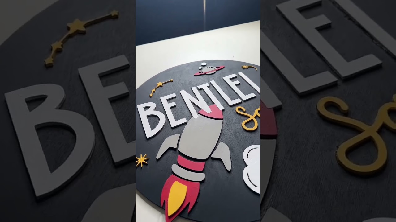 🚀 Custom Nursery Sign 