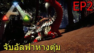 ARK Primal Fear Genesis EP#2 จับอัลฟาหางตุ้ม Tame Alpha Ankylosaurus