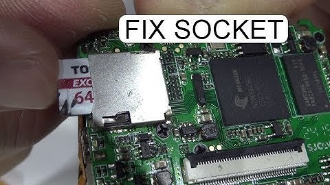 FIX CHRASED ACTON CAMERA 03 FIX MICROSD SOCKET