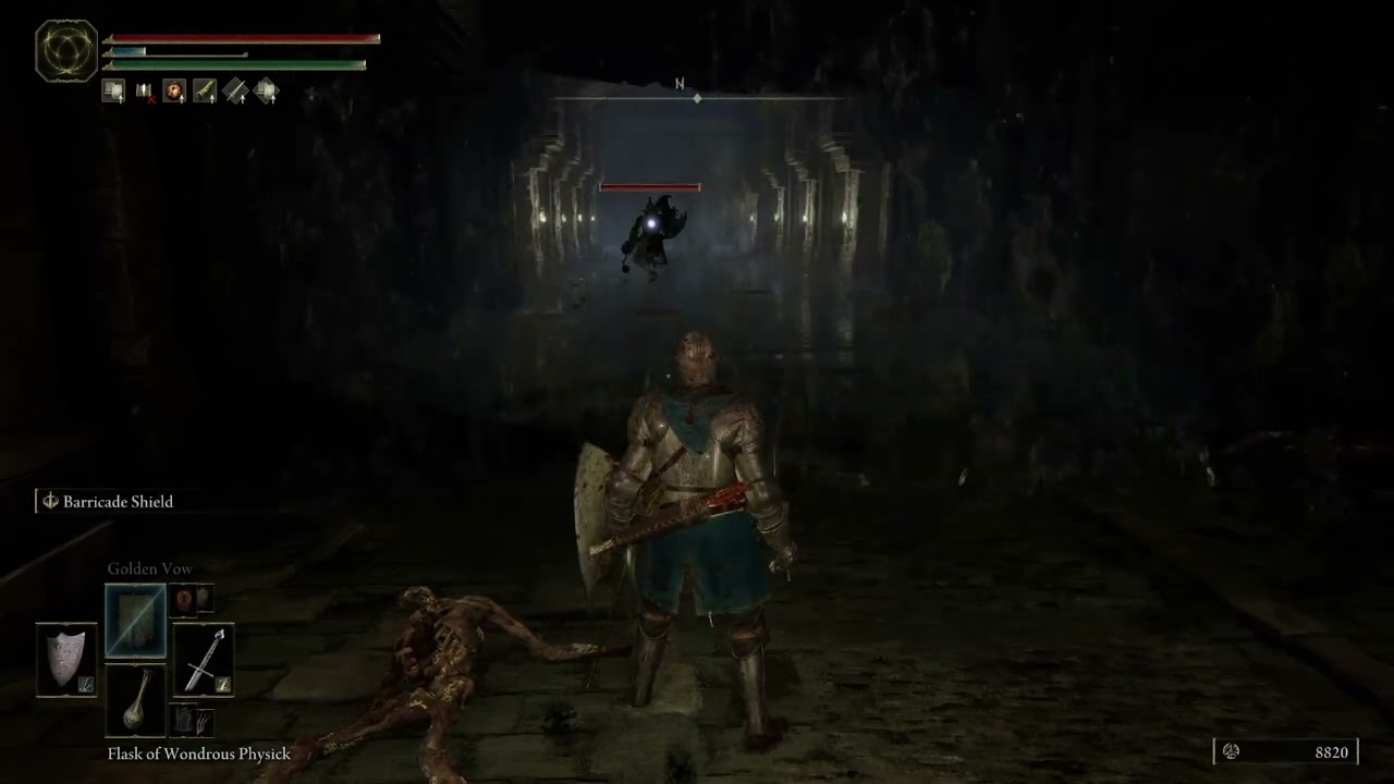 How to defeat the Gladiator Shadow in the Sainted Hero's Grave in Altus Plateau