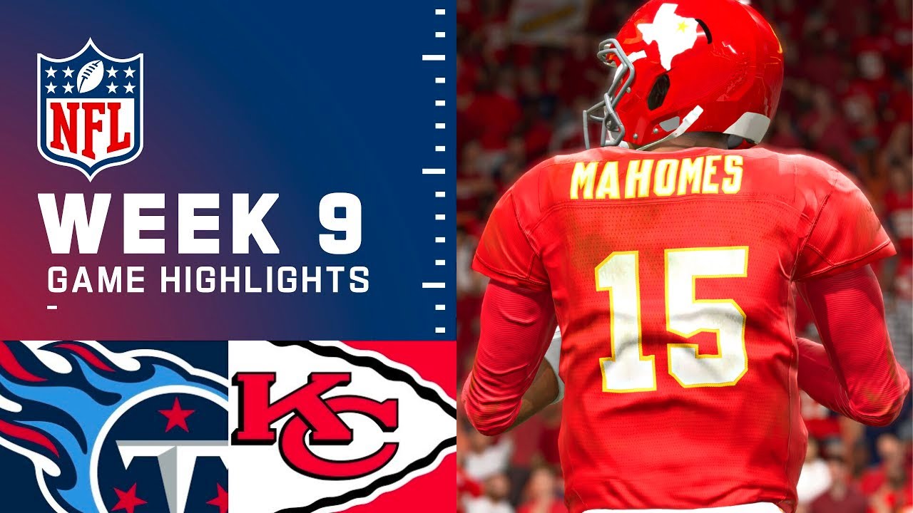 What TV channel is Kansas City Chiefs game today vs. Titans (11/6