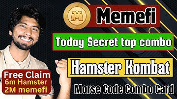 hamster kombat daily combo | Memefi Secret combo, hamster kombat code 21 june