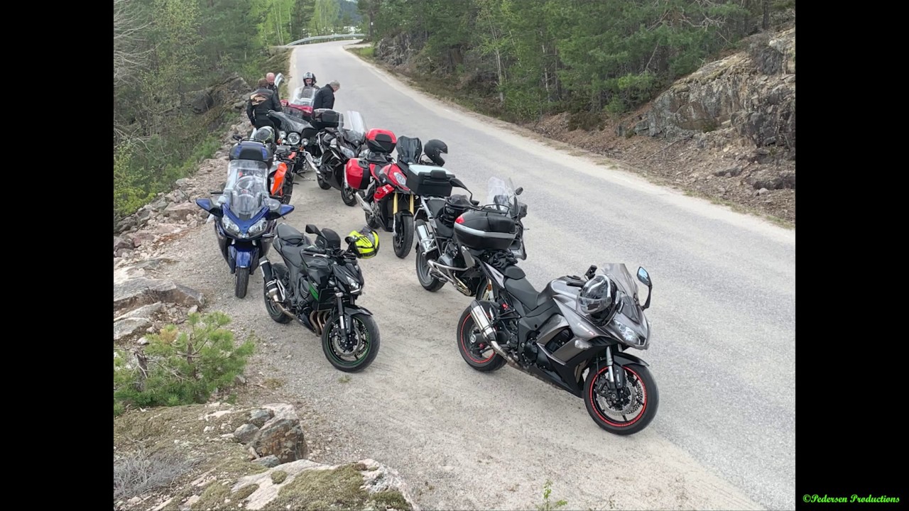 Ulefoss MC klubb på tur. April 2020