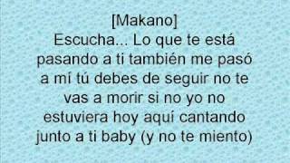 Makano y josenid  - Su nombre en mi cuaderno (letra) chords