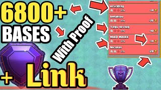 6800 Trophy Anti-2 Star Legend League Base With Link Th13 Ring Base Link May 2020