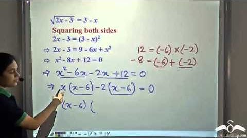 Equations reducible to Quadratic form | Rooted form | Part-1 | Class 8 | ICSE | CBSE