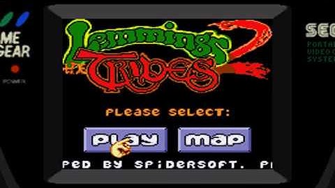 Game Gear - Lemmings 2 - The Tribes Intro
