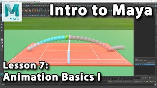 Intro to Maya: Lesson 7 / 10 - Animation Basics I (Keyframes and FPS)