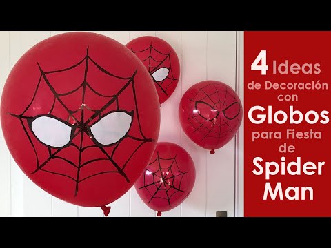 Fiesta de Spiderman - Decoración con Globos