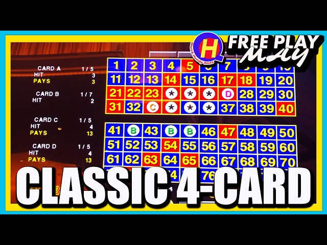 Classic Four-Card KENO Going for 5-Spots #FreePlayMay class=