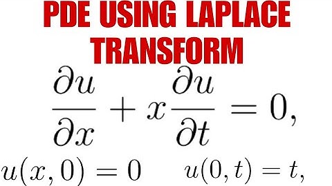 PDE Using Laplace Transform Trick Discovered!