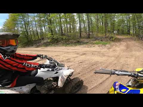 New rider on the Trx 250x! Almost a head on collision!