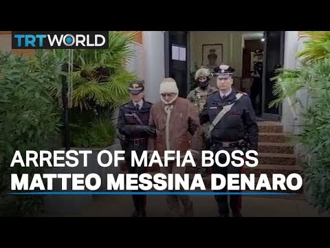 Italy's most wanted mafia boss arrested after 30 years on the run - YouTube