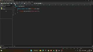 Printing HelloWorld in java