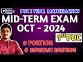 I PU Midterm exam 2024 Portion and Important Chapters| How to Prepare for PU I YEAR Midterm Exam2024