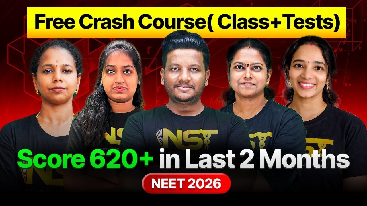 NEET Syllabus in Last 60 Days🔥 FREE Crash Course Tamil | TNVK By NST | LECTURES + MCQS