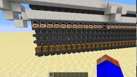 Minecraft: 1-wide stackable industrial charcoal factory