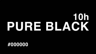 Black Screen 10 Hours | Pure Black Background for Sleep, OLED Protection and Focus