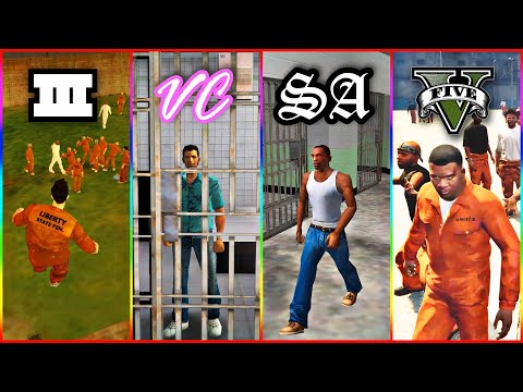 WHAT HAPPENS AFTER YOU GET BUSTED IN GTA GAMES (Prison/Jail Evolution)