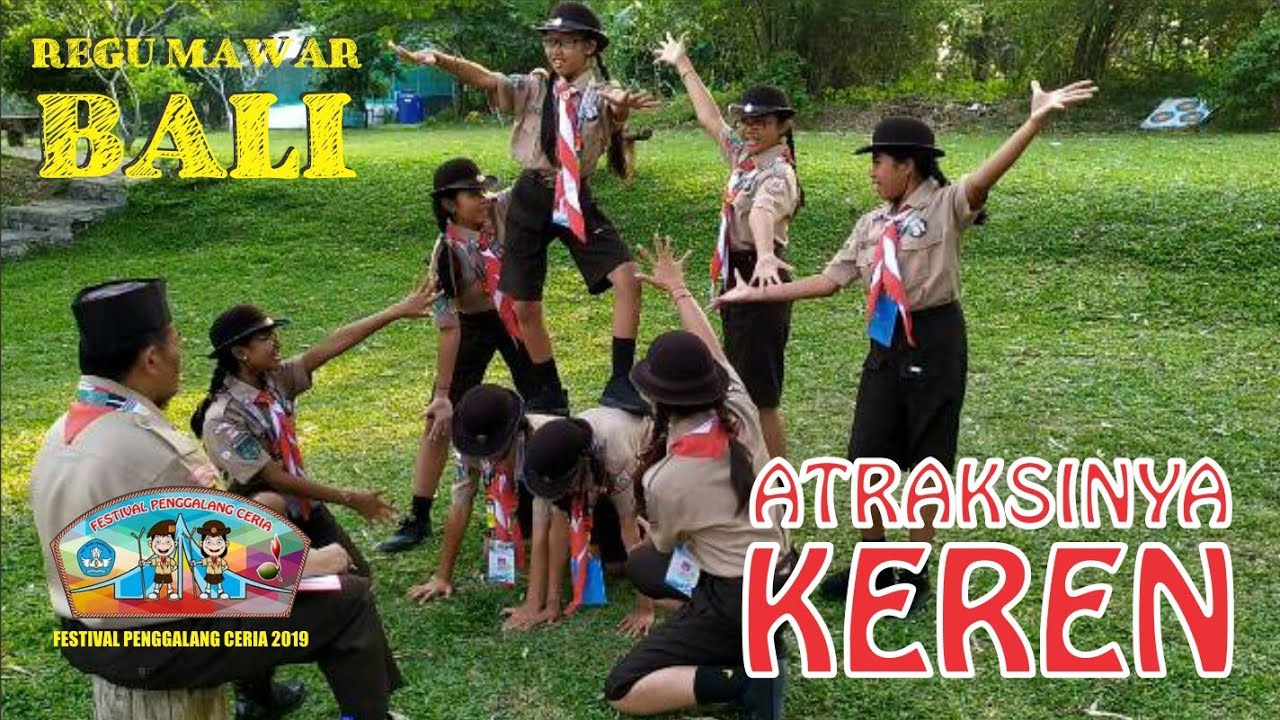 Juara Yel Pramuka Terbaik Regu Mawar Kwarda Bali - Festival Penggalang Ceria Nasional 2019