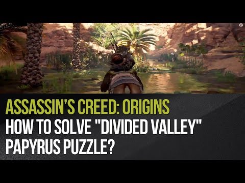 Video: Assassin's Creed Origins Papyrus Umístění Puzzle: Úrodná Země, Divided Valley A Další Vysvětlení