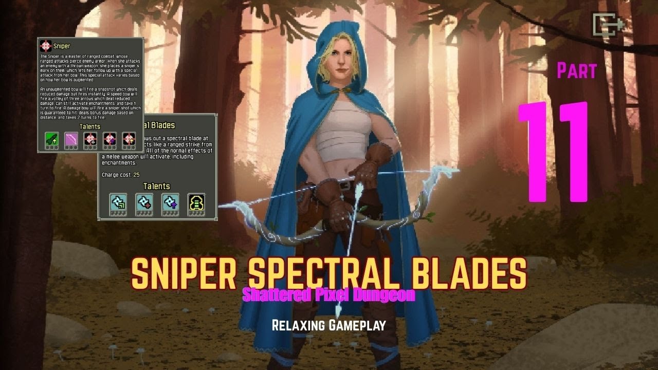 Shattered Pixel Dungeon -Sniper Spectral Blades - Relaxing Gameplay ( Part 11 )