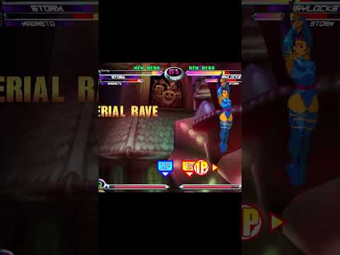 MvC2: Romneto - Psylocke Perfect Teleport Through Shockwave + Hail then Assist Kill .:2.27.25:.