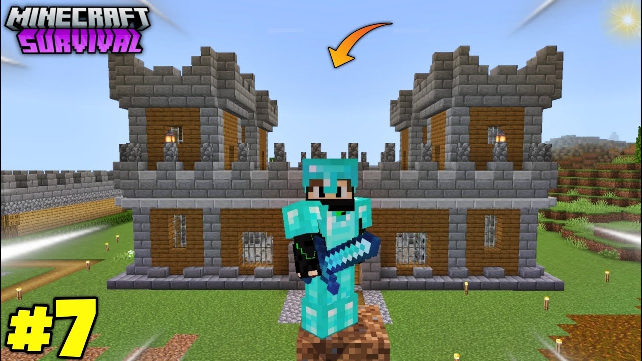 Finally Built My Dream Castle! | Minecraft PE Survival Series in Hindi ...