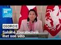 La prsidente de la gorgie met son veto  la loi controverse sur linfluence trangre