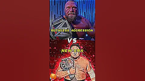 Ruthless aggression era vs new era comparison #wwe #shorts #wwe #brocklesnar #smackdown #romanreigns