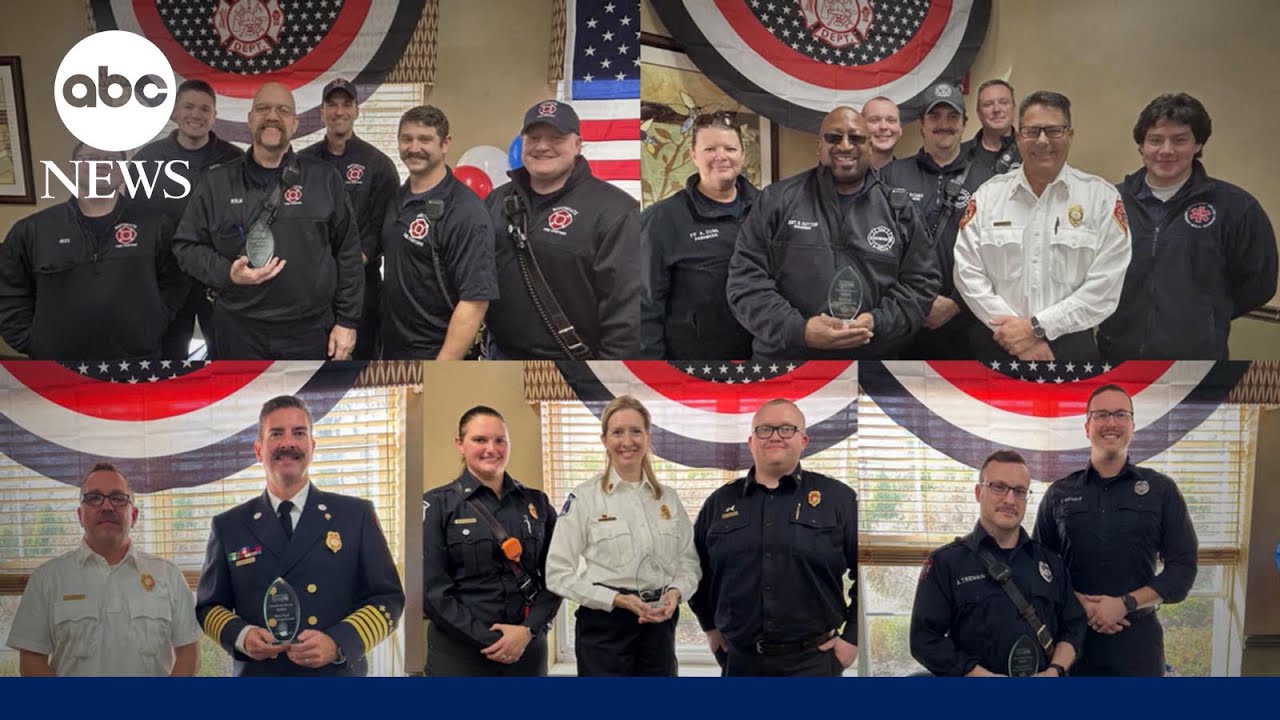 Seniors give back to firefighters who saved their lives during massive blaze