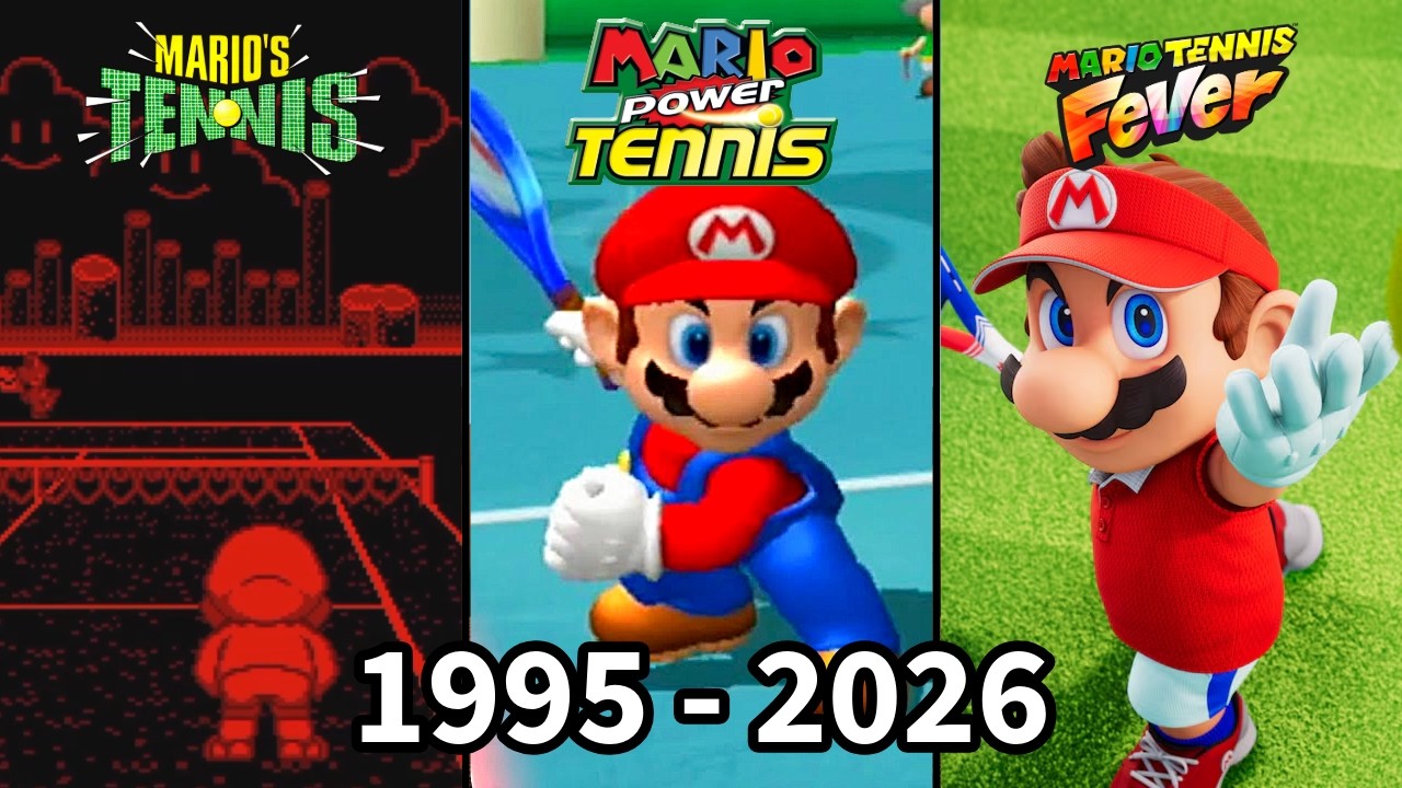 Evolution of Mario Tennis Games (1995 - 2026)