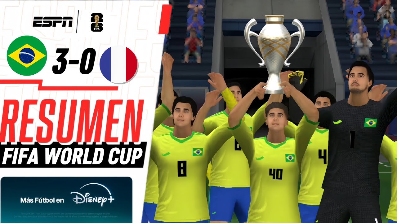 BRASIL venció 3 - 0 a la FRANCIA de Mbappé y es CAMPEÓN del MUNDIAL en FOOTBALL LEAGUE 2026 ⚽️🏆