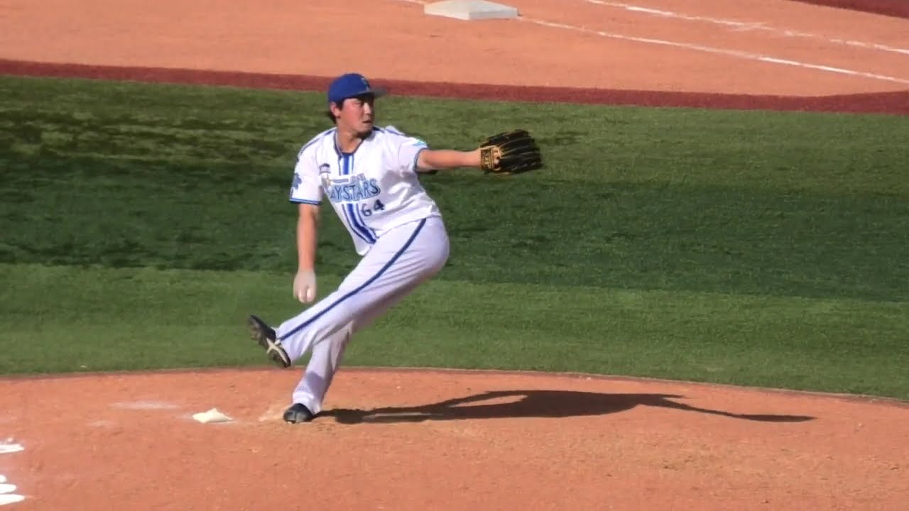 スロー映像)DeNA 中川虎大 投球フォーム～2024.6.8(横浜スタジアム