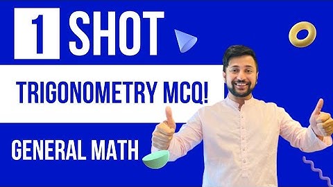 1 Shot Trigonometry MCQ | সাধারণ গণিত ত্রিকোণমিতি নৈর্ব্যত্তিক | General Math | Sajan Sir