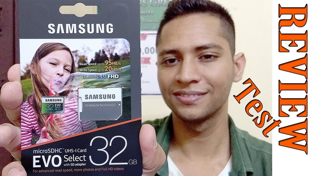 Samsung EVO Select Micro SDHC Memory Card 32 GB Review Test in Camera
