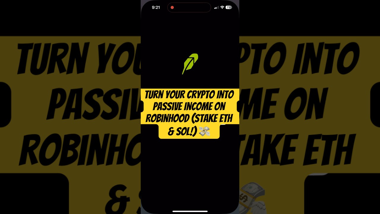 Turn Your Crypto Into Passive Income on Robinhood (Stake ETH & SOL!) 💸 # Ethereum #Solana #Robinhood - YouTube