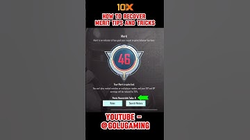 How to increase merit in bgmi/pubg mobile 😍 | 40 merit to 100 merit fast | secret tricks #shorts