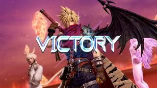DISSIDIA FINAL FANTASY NT Cloud,Terra,Y'shtola VS BOSS IFRIT! Gameplay