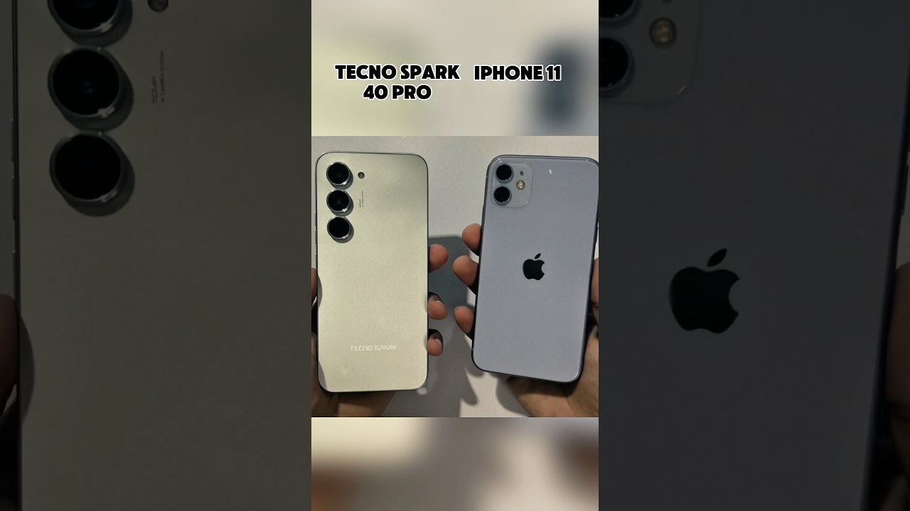 TECNO SPARK 40 PRO vs IPHONE 11 - Insane Speed Test 