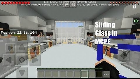 Minecraft PE: Automatic Sliding Glass | Command Block Creation