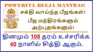 பீஜ மந்திரங்களின் அற்புதங்கள்! சக்தி வாய்ந்த பீஜங்கள்! Powerful Beeja Mantras! Siddhi Mantras Part I screenshot 1