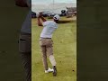 Playing in the elements at The Open 🎥: Claude Harmon #livgolf #theopen #shorts