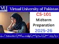 CS 101 Midterm Preparation 2025-26#cs101