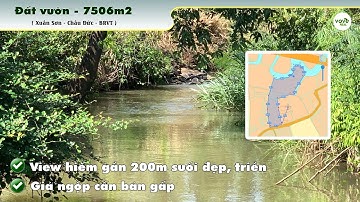B214 (6,375 tỷ) -  Bán khu đất có view suối rất dài, nước lớn quanh năm ở Xuân Sơn, Châu Đức, BRVT