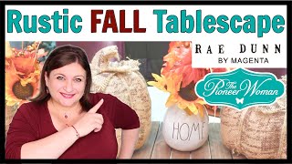 Rustic FALL TABLE SETTING | Dining Room Tablescape | Nadia Beez