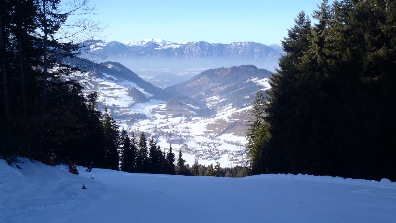 Tennladen Talabfahrt mit Hochmuth-Schneise in Niederau