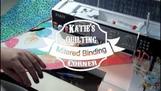 Mitered binding - no rulers!